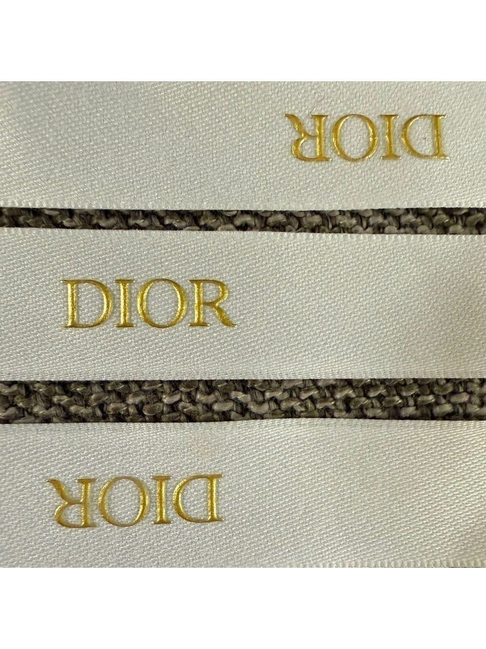 Dior Logo White Matte Authentic Ribbon 53 Inch New - Picture 7 of 9